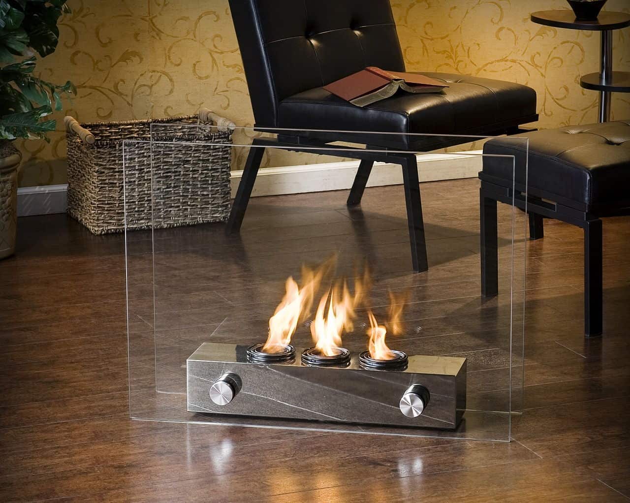 Sleek Looking Portable Indoor Outdoor Gel Fireplace