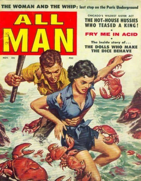 all man crabs attack man and woman