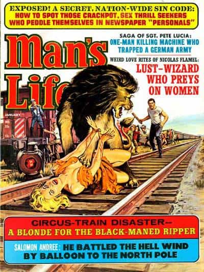 man's life lion attacks woman on train tracks