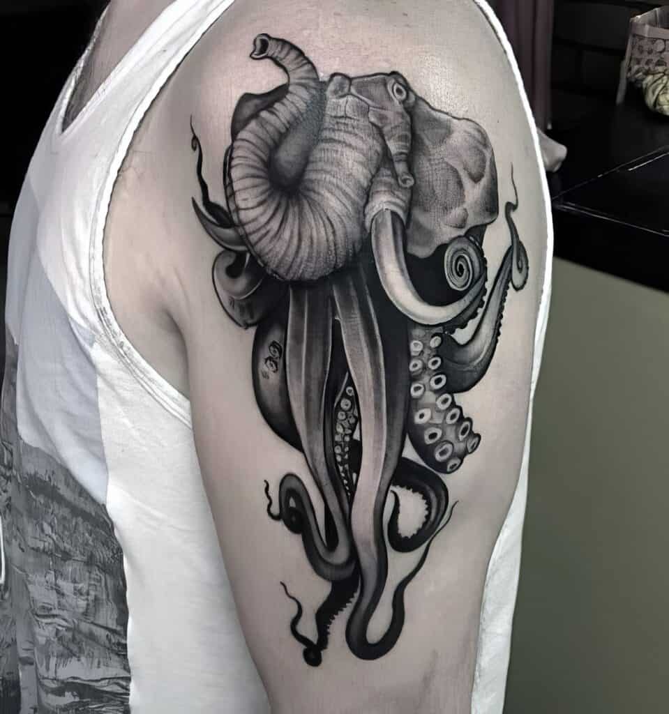 Pin by Artem Pylypchuk on Collects ideas | Tattoo sleeve men, Elephant  tattoo design, Elephant tattoos