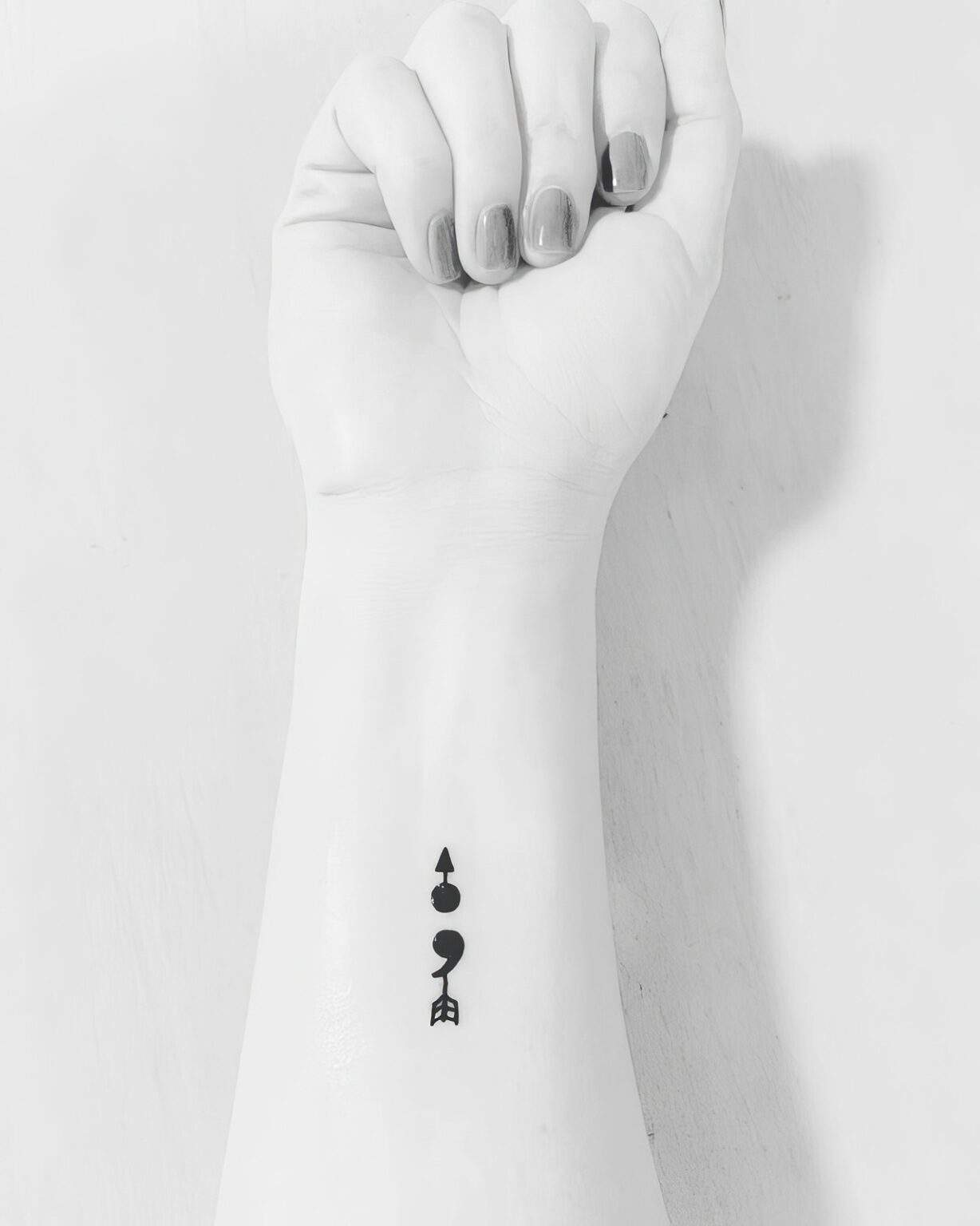 45 Masculine Semicolon Tattoos For Men Symbolizing Strength And Resilience