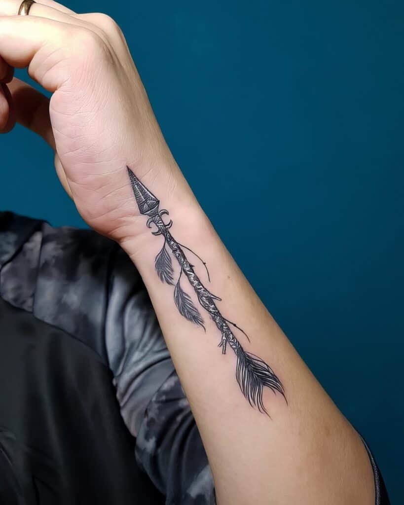 feather-and-rose-tattoo-tattoo | The Son Of Thom