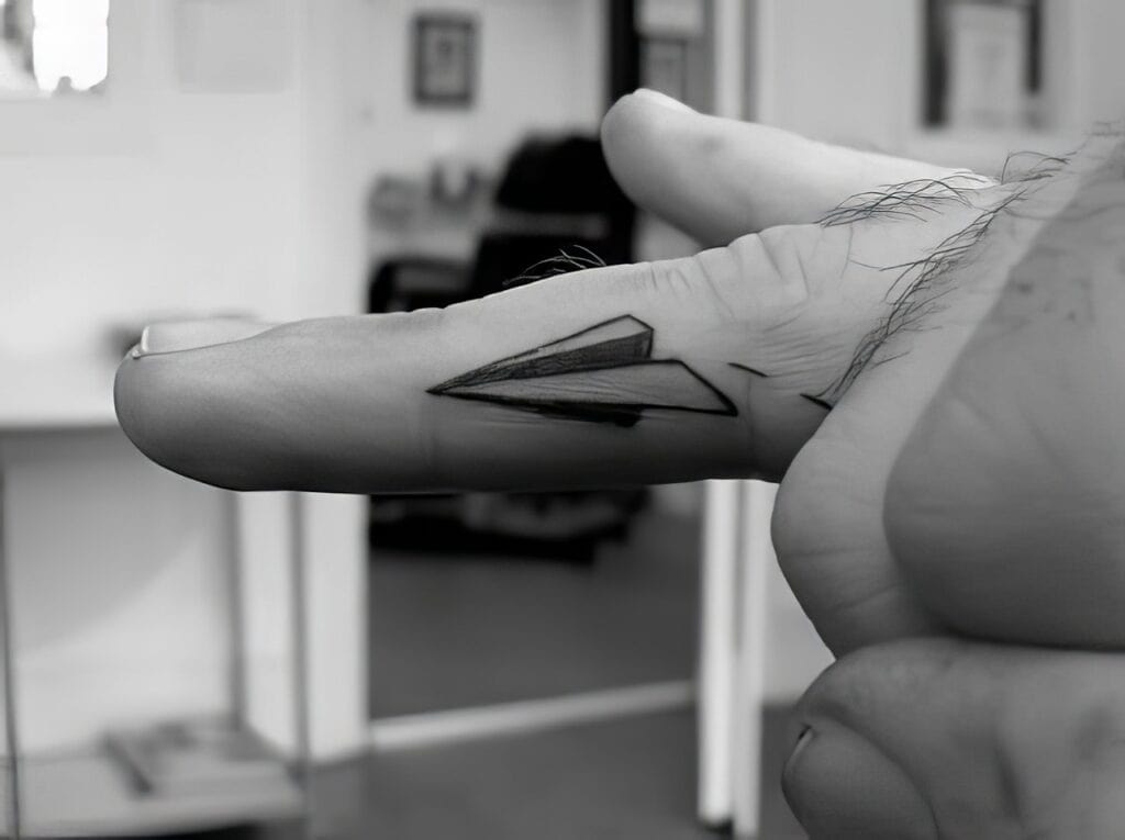 How to Draw Paper Plane, Tattoo Minimalist