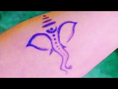 How to make lord Ganesha tattoo | Ganesh Chaturthi | ganpati bappa tattoo -  YouTube