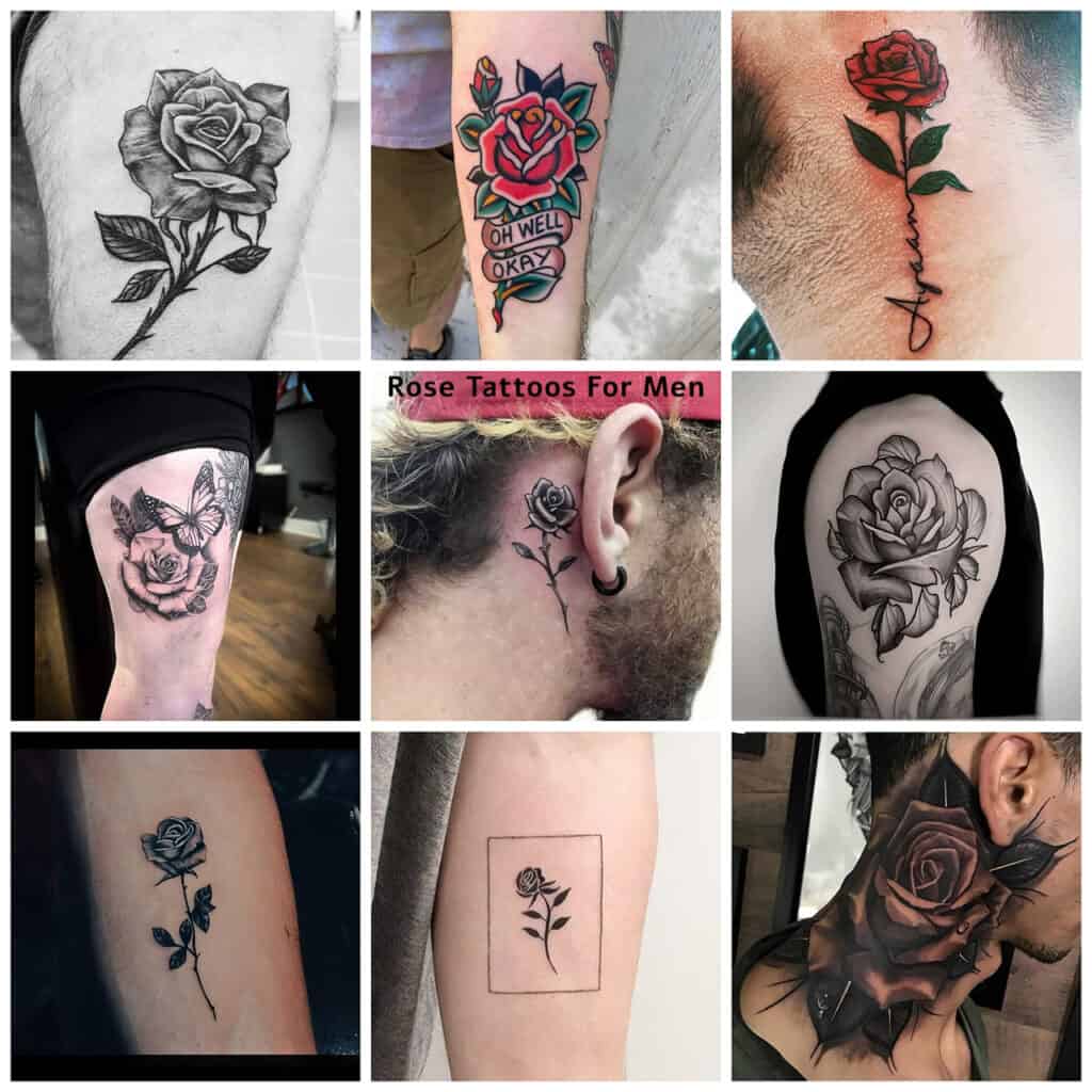 38 Bold And Masculine Rose Tattoo Designs For Men To Express Their Style