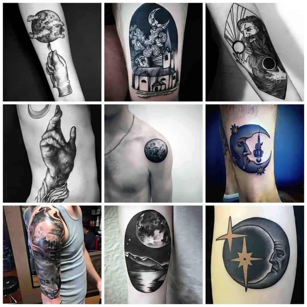 Ultimate Guide Moon Tattoos For Men Inspiring Designs And Meanings