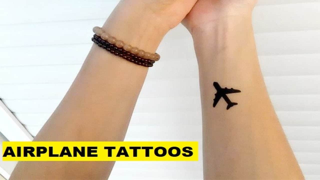 Paper Plane and Airplane Shadow Temporary Tattoo set of 3 - Etsy UK | Airplane  tattoos, Paper airplane tattoos, Small tattoos