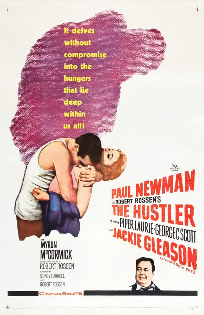 The Hustler 1961 movie poster