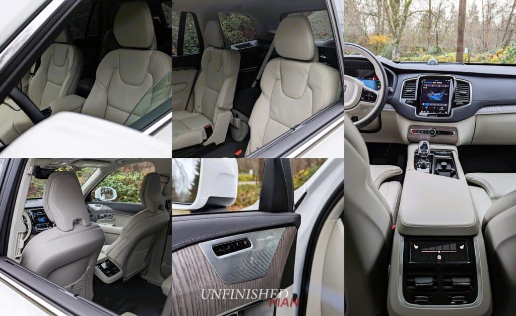 2024 Volvo XC90 T8 Recharge Interior Collage