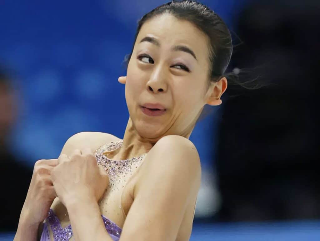 The Elegance Of Figure Skating Funny Sports Picture