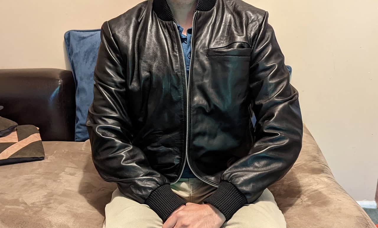 NYC Jackets Blade Black Leather Bomber Jacket review