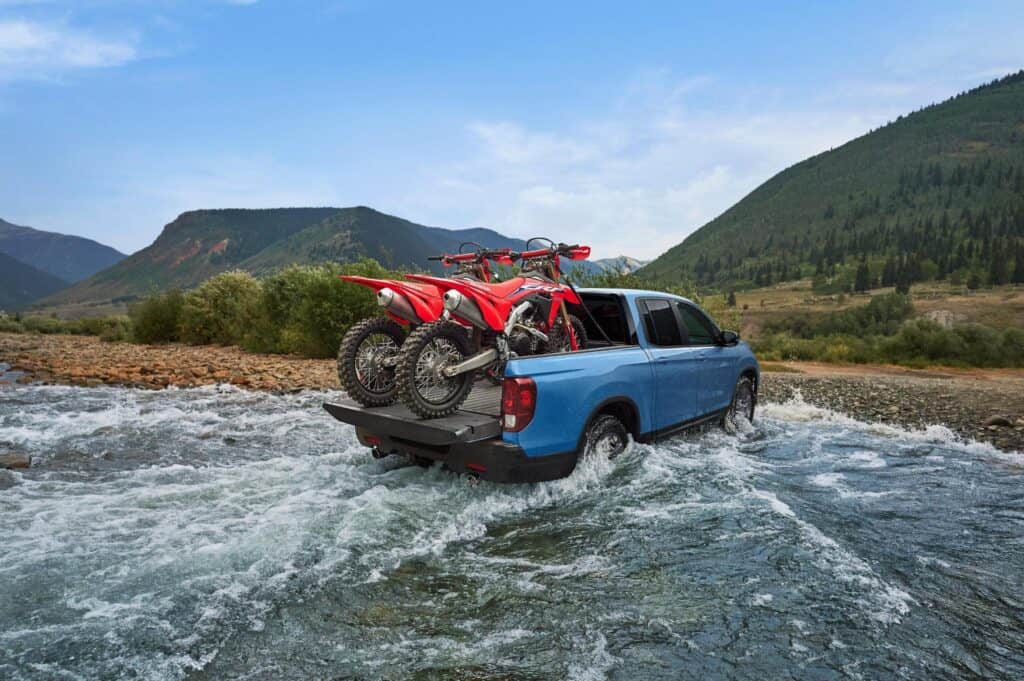 2025 Honda Ridgeline TrailSport in river