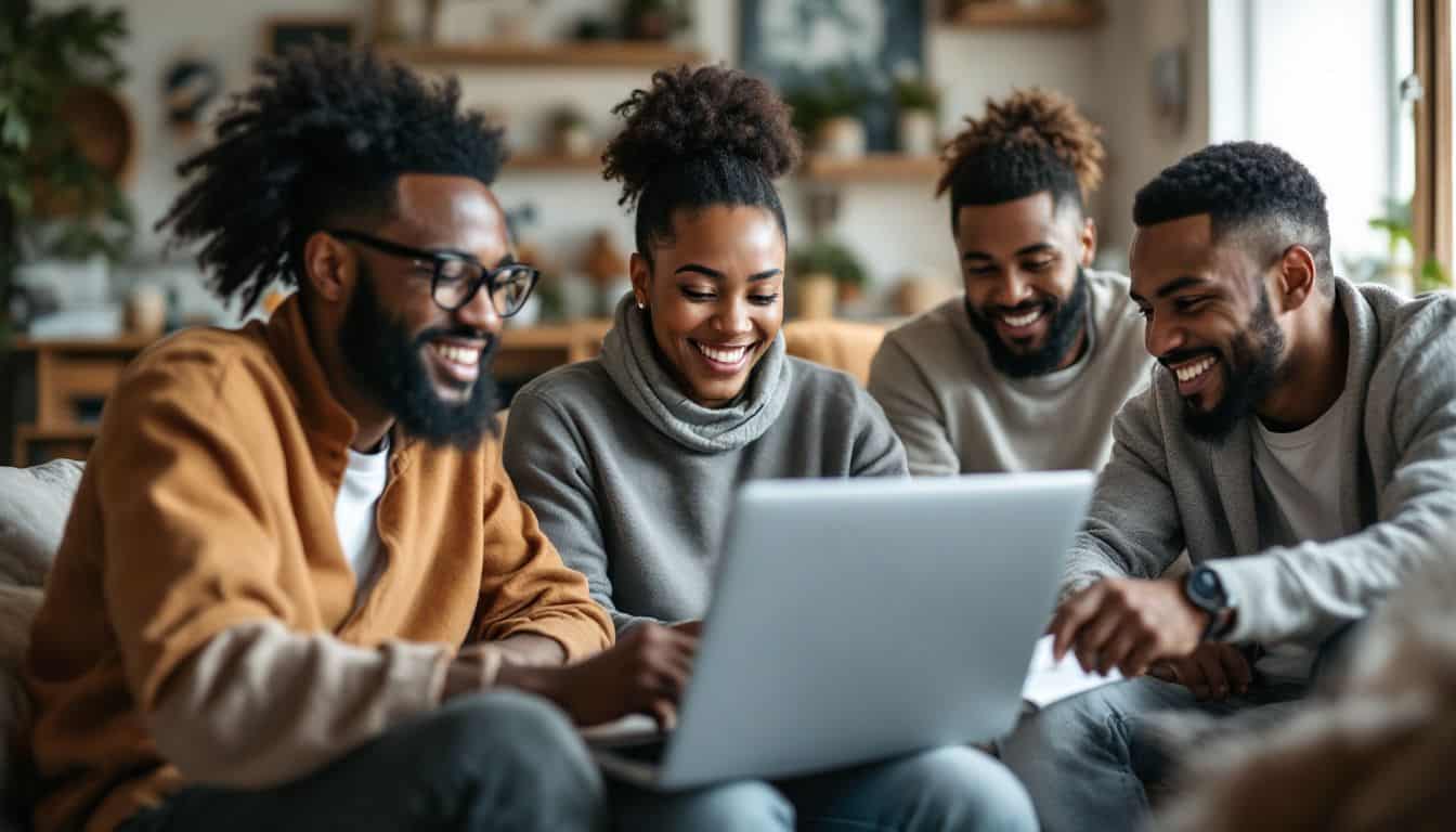 A diverse group of entrepreneurs and experts collaborating on online courses.